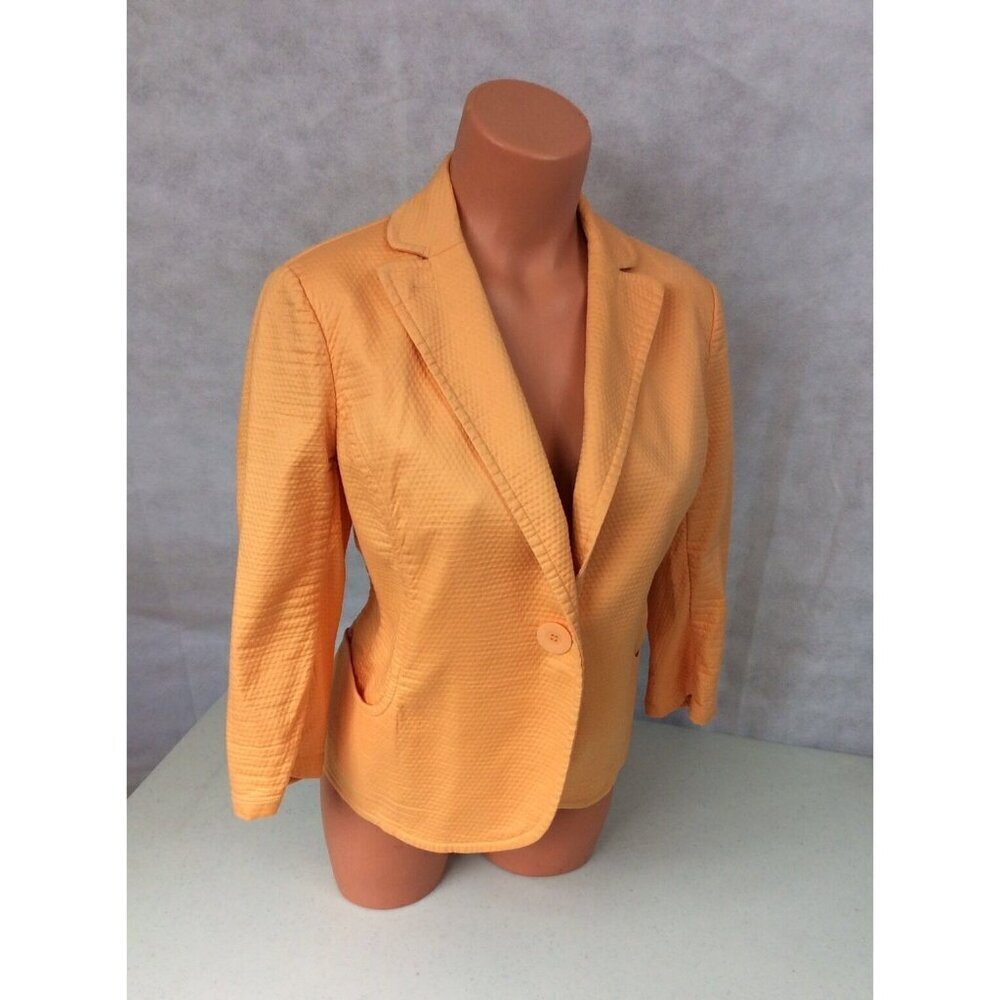 Max Studio Orange Jacket Blazer Womens 6